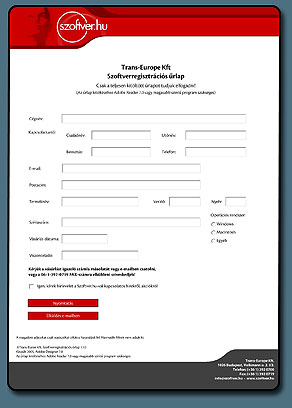 PDF registration form